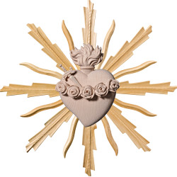 Sacrado Corazón de María con puñal y aureola
